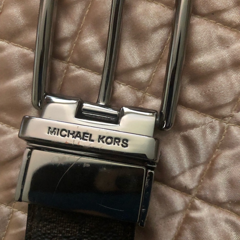 Michael Kors Mens Brown only Hardware Belt - Picture 14 of 14